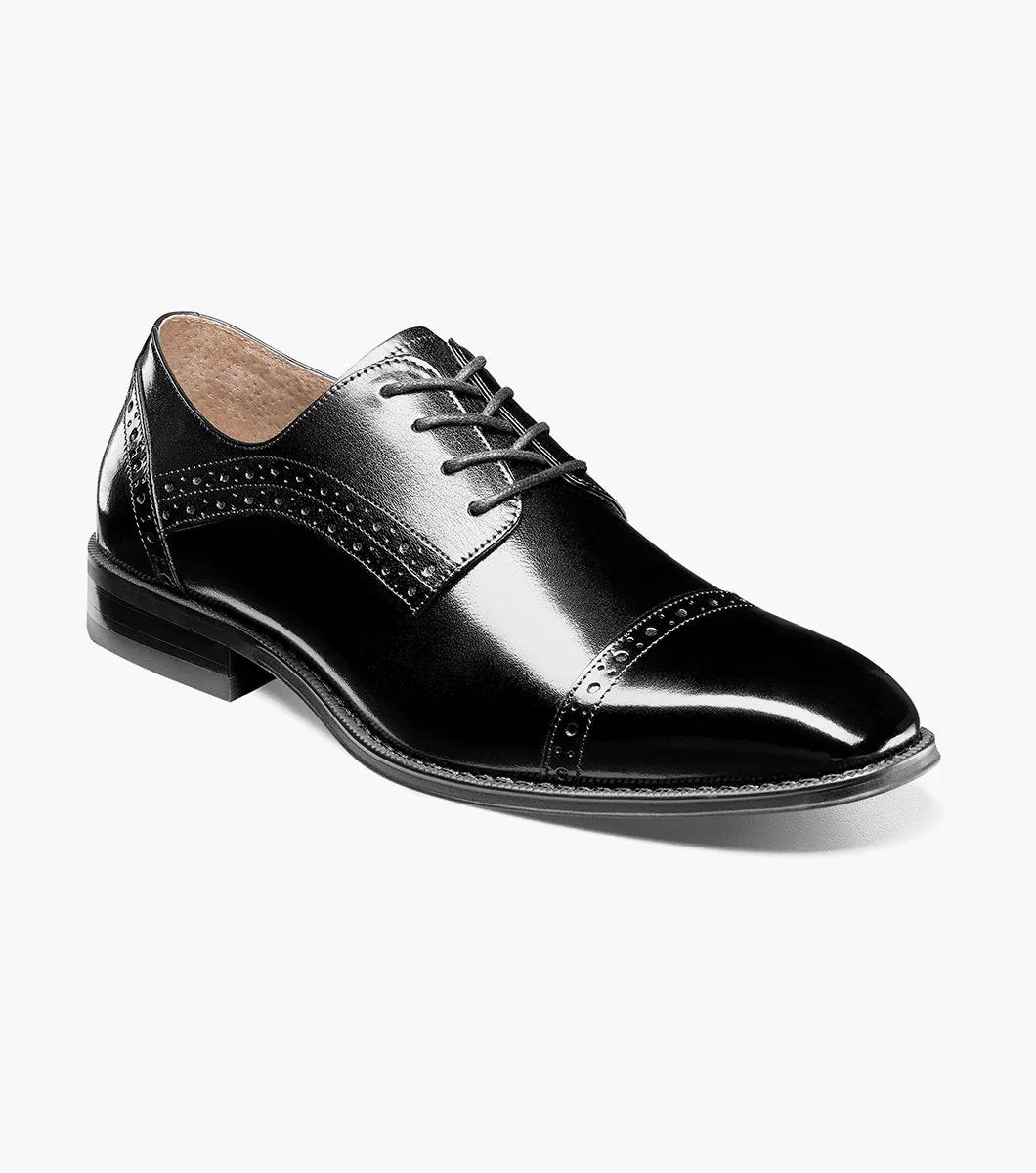 Stacy Adams - GARRETT Cap Toe Oxford - Black - 25543-001