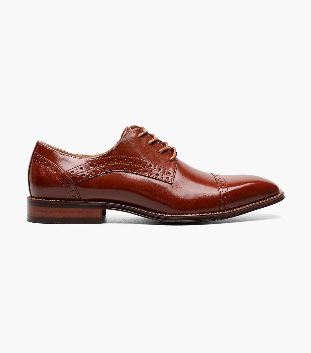 Stacy Adams - GARRETT Cap Toe Oxford - Cognac  - 25543-221