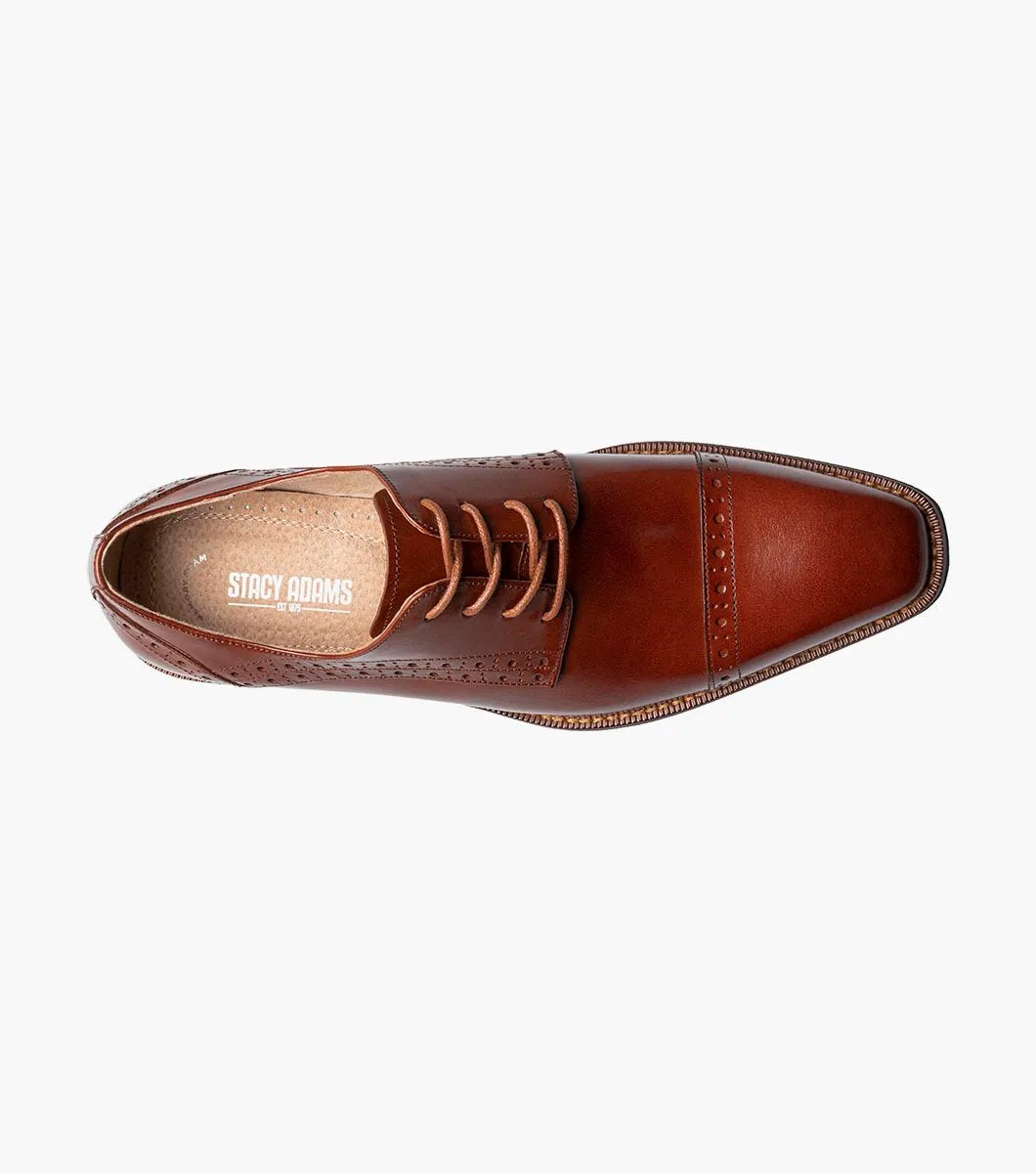 Stacy Adams - GARRETT Cap Toe Oxford - Cognac  - 25543-221