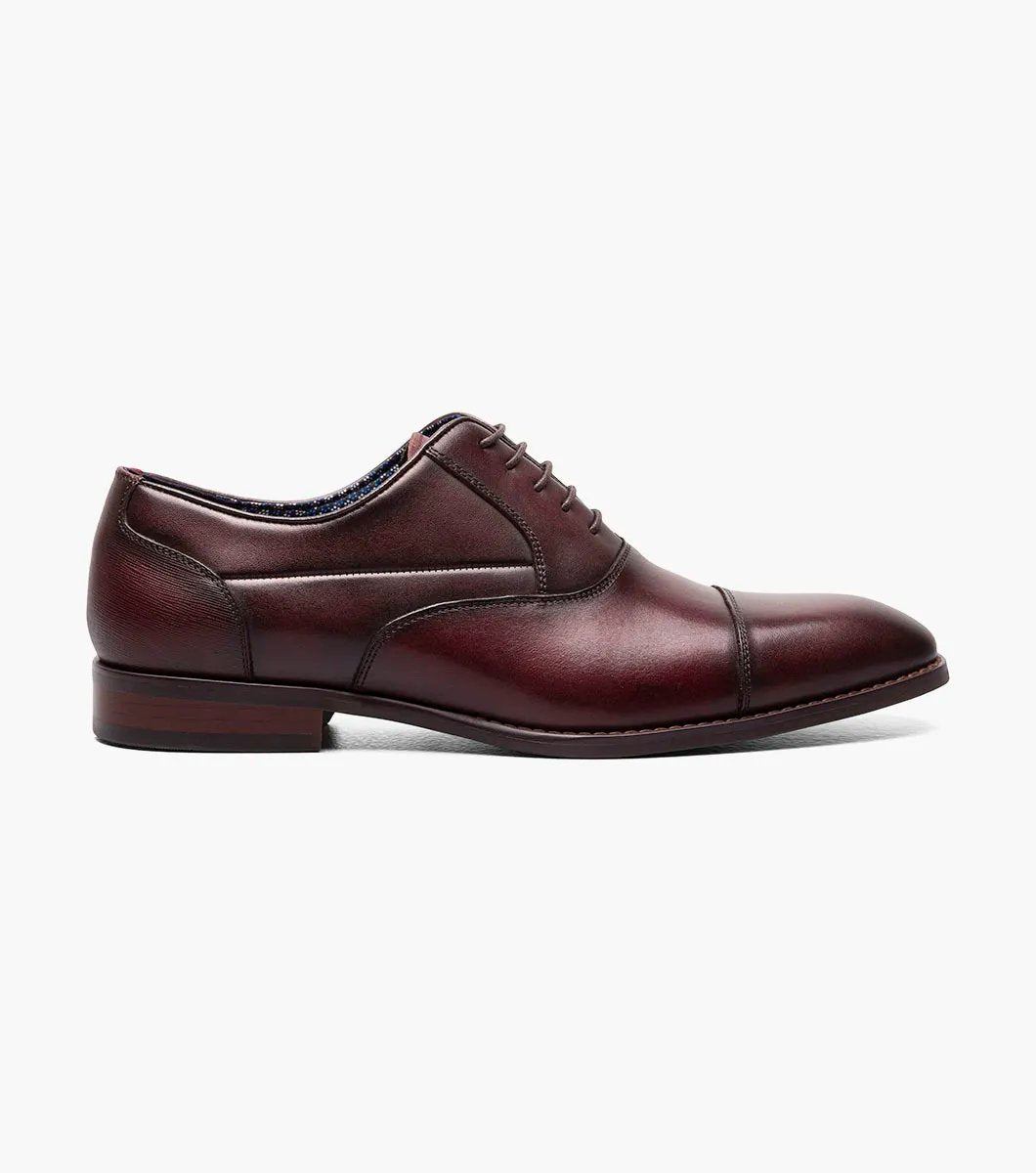 Stacy Adams - KALLUM Cap Toe Oxford - Burgundy - 25568-601