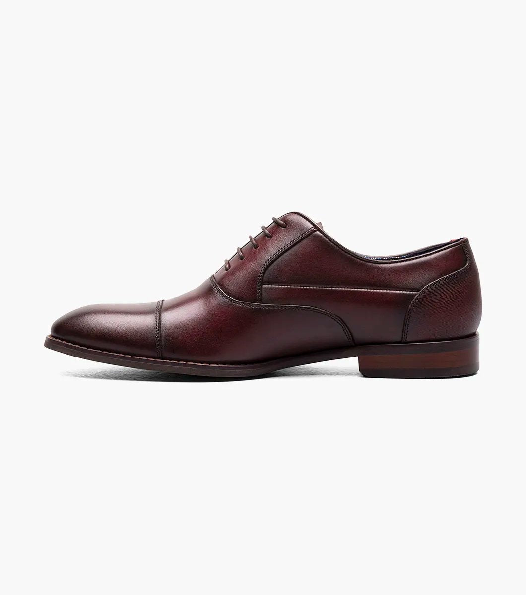 Stacy Adams - KALLUM Cap Toe Oxford - Burgundy - 25568-601