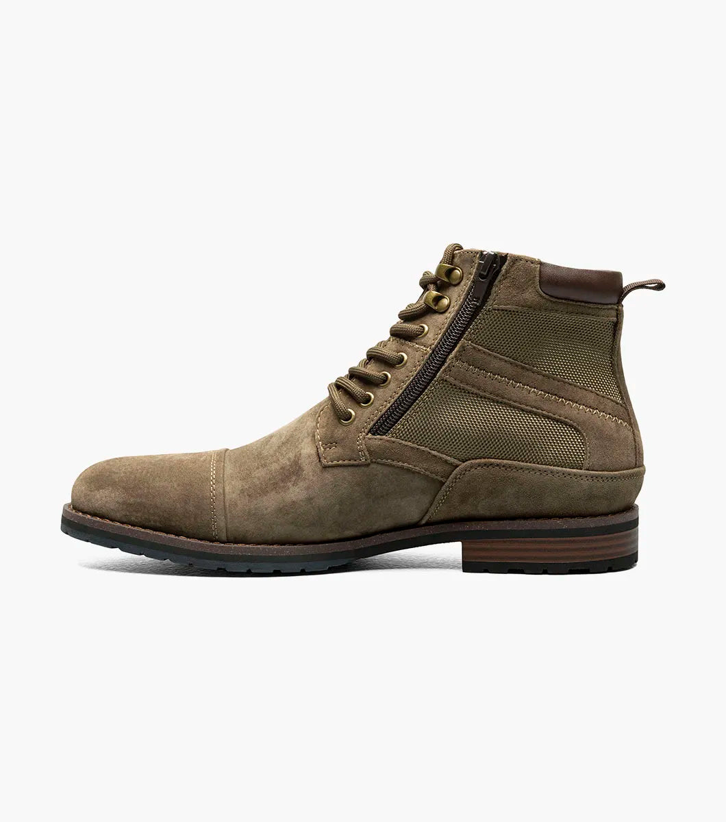 Stacy Adams - OSIRIS Cap Toe Lace Up Boot - Olive - 25555-303