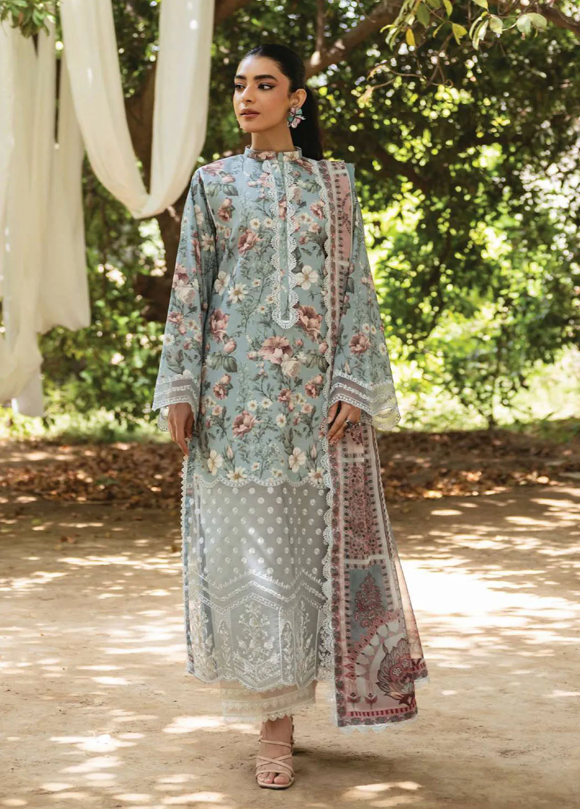 Tahra By Zainab Chottani Embroidered Lawn 3 Piece Unstitched Suit ZC24T 5A SAMAHA