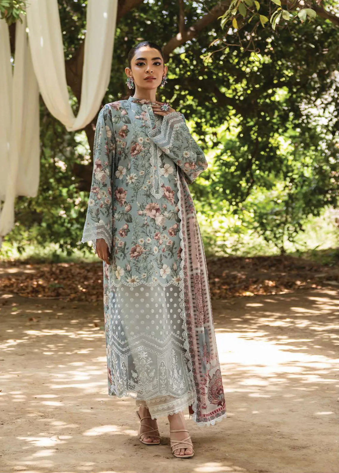 Tahra By Zainab Chottani Embroidered Lawn 3 Piece Unstitched Suit ZC24T 5A SAMAHA