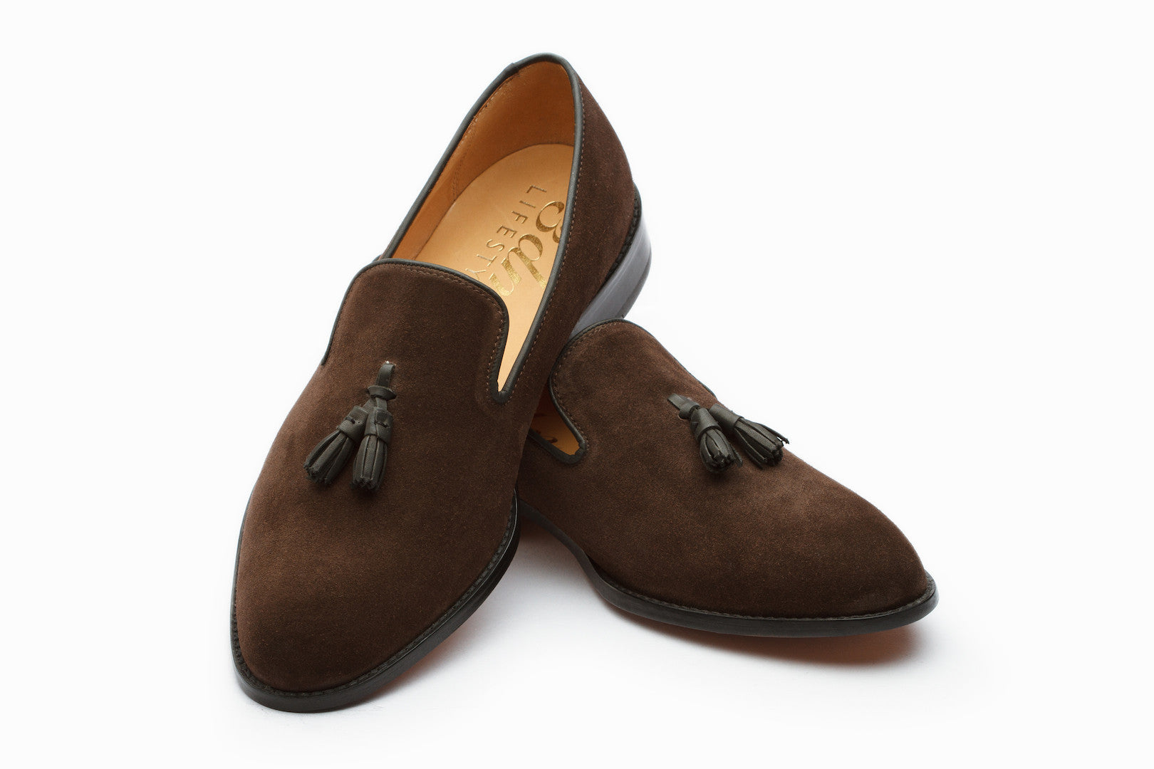 Tassel Loafers - Brown Suede