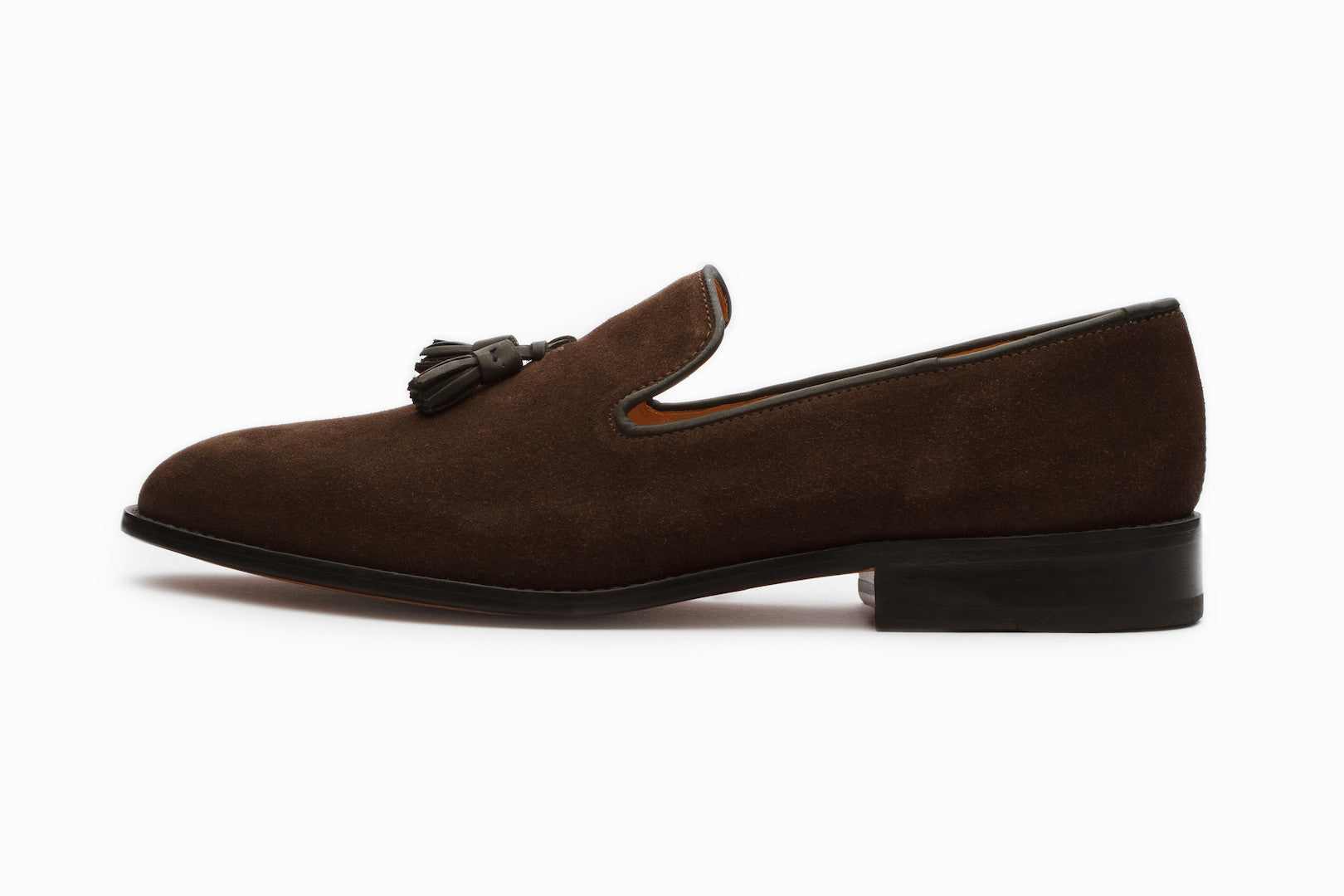 Tassel Loafers - Brown Suede