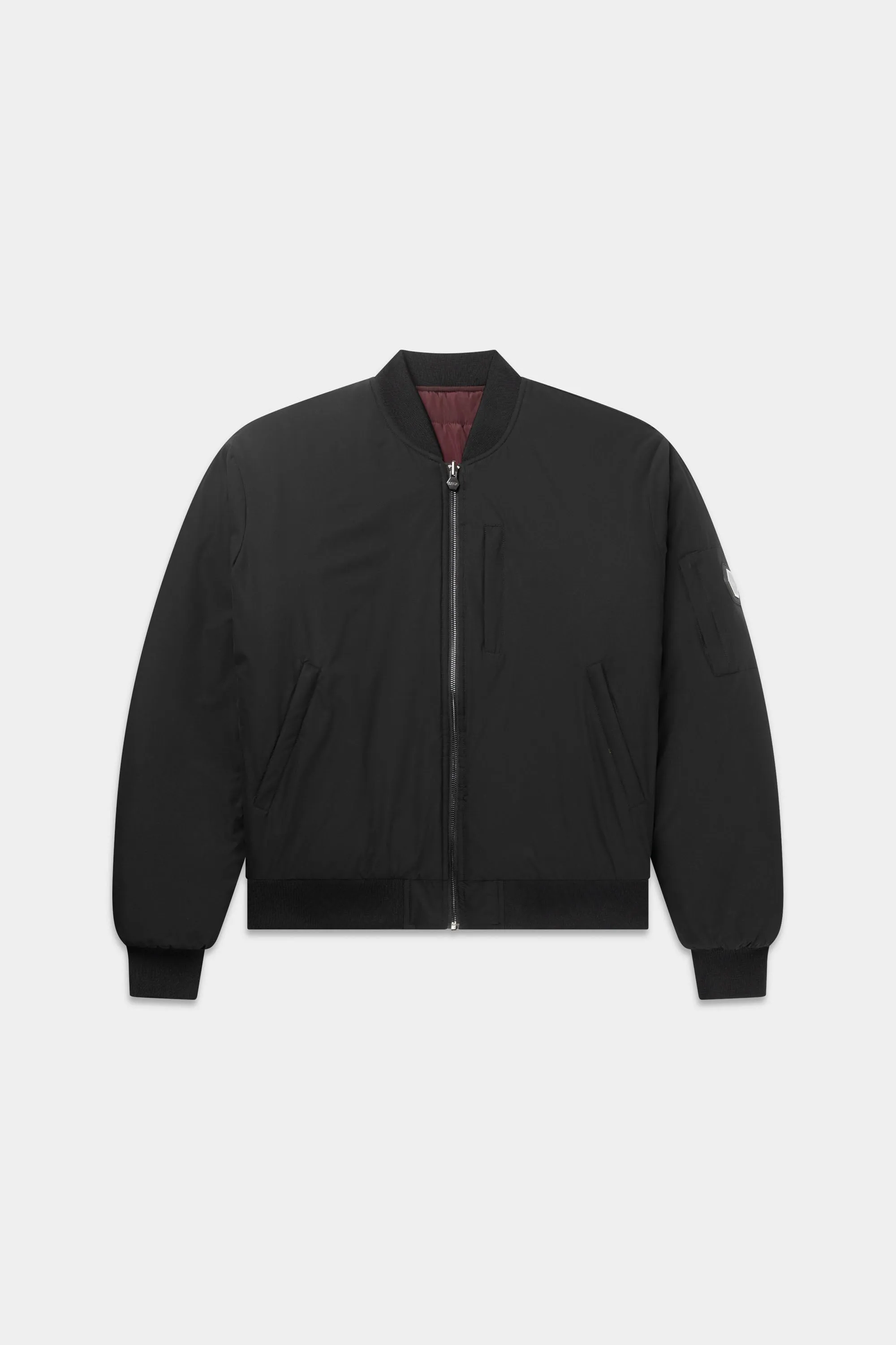 The Club Regular Fit Reversible Bomber Jacket Jet Black