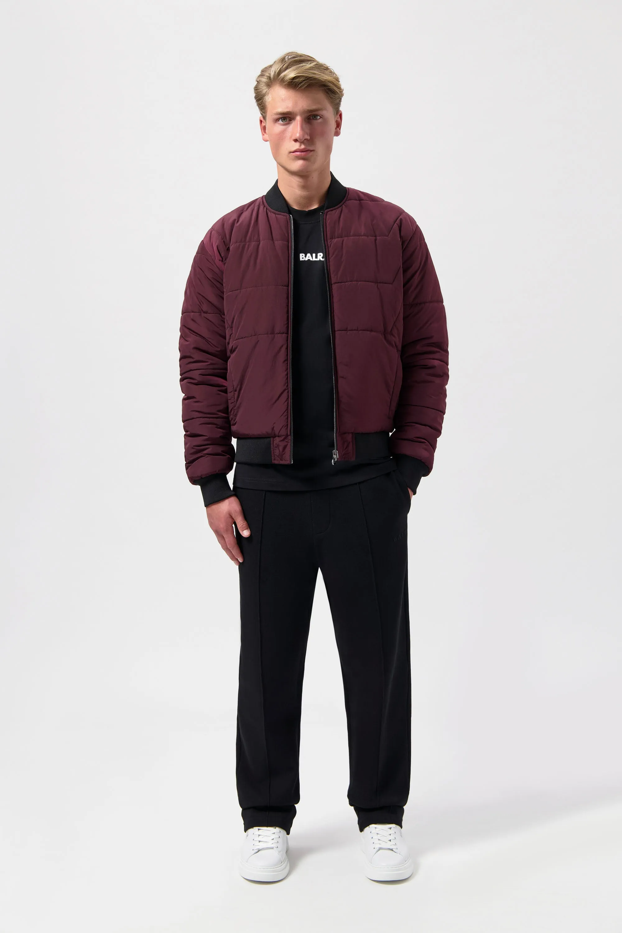 The Club Regular Fit Reversible Bomber Jacket Jet Black