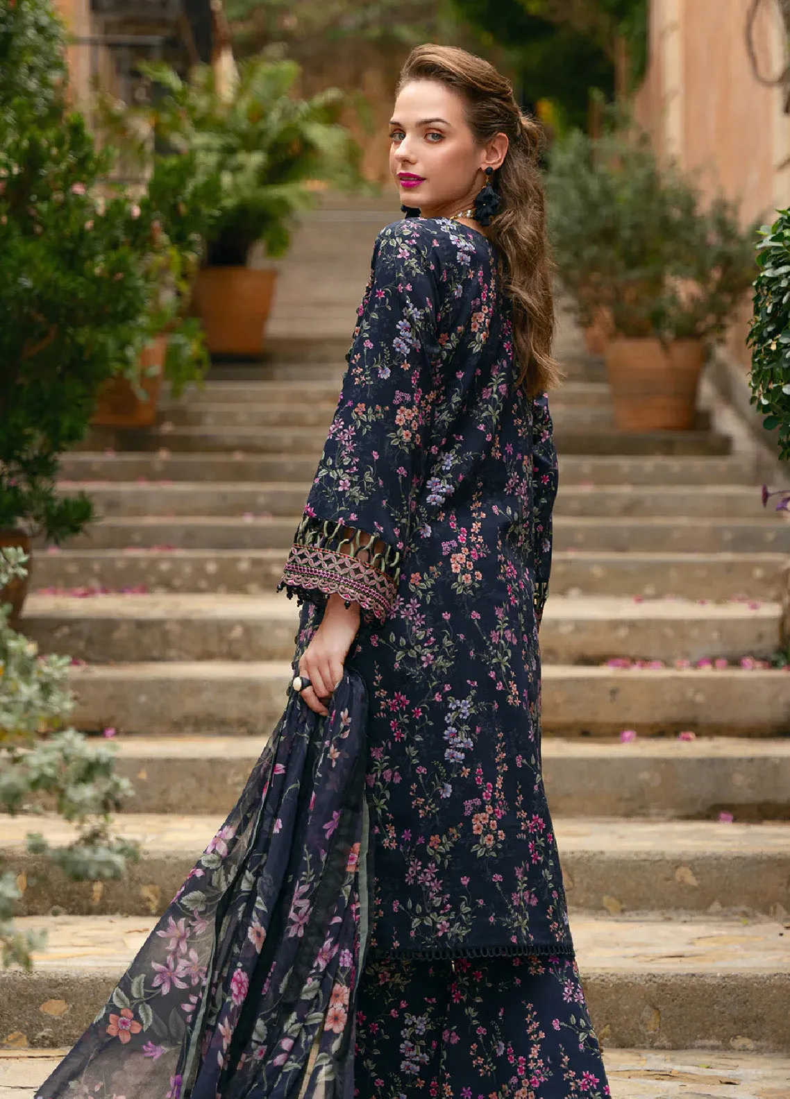 The Enchanted Garden By Gulaal Embroidered Lawn 3 Piece Unstitched Suit GL24EGL 10 ALANYA