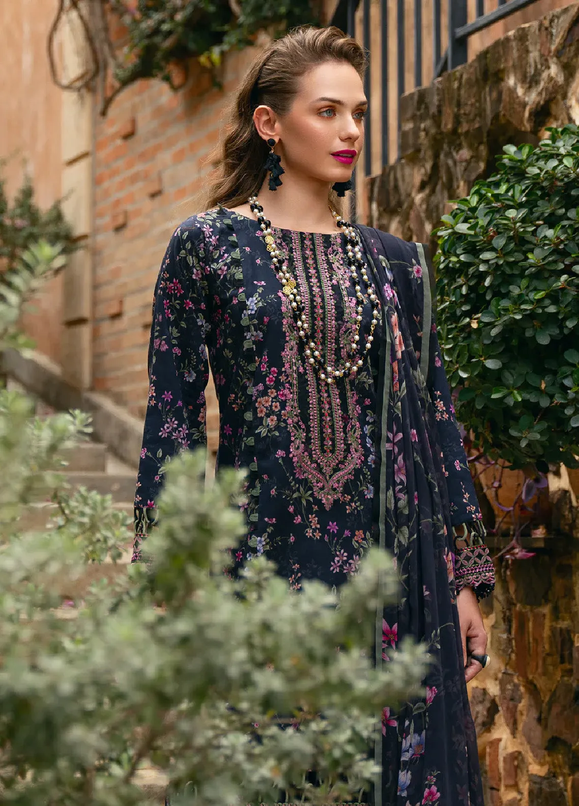 The Enchanted Garden By Gulaal Embroidered Lawn 3 Piece Unstitched Suit GL24EGL 10 ALANYA