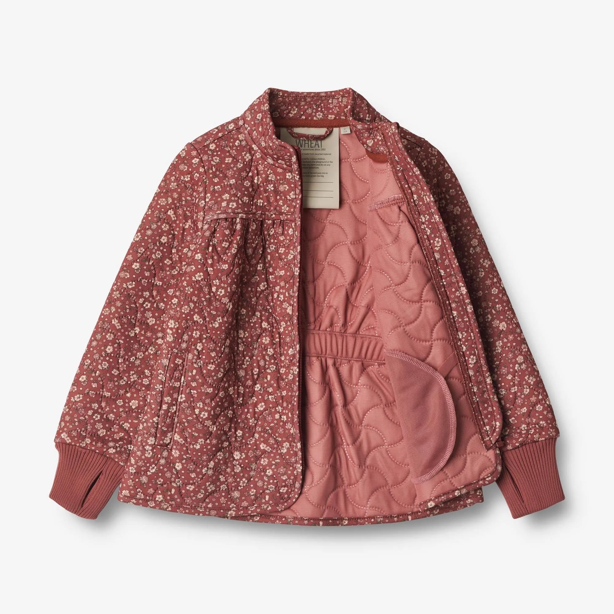 Thermo Jacket Thilde - red flowers