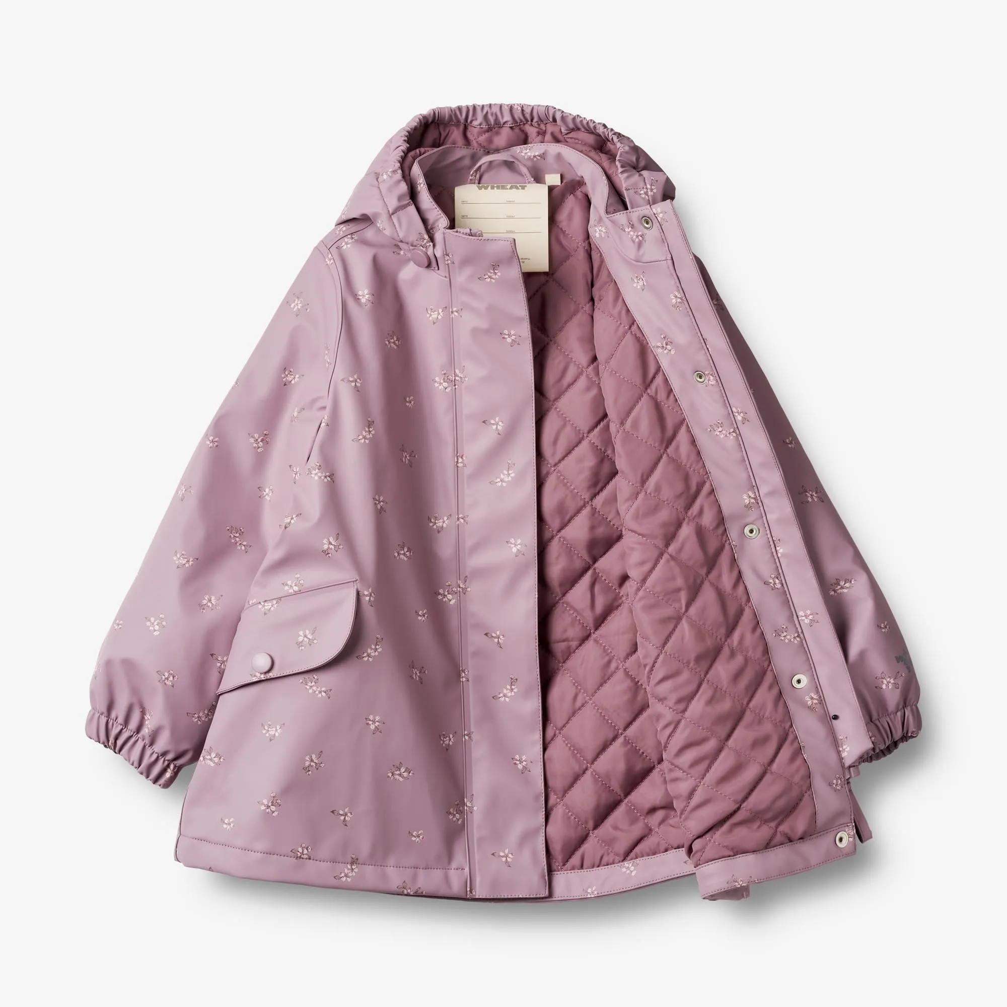 Thermo Rain Jacket Rika - soft lilac flowers