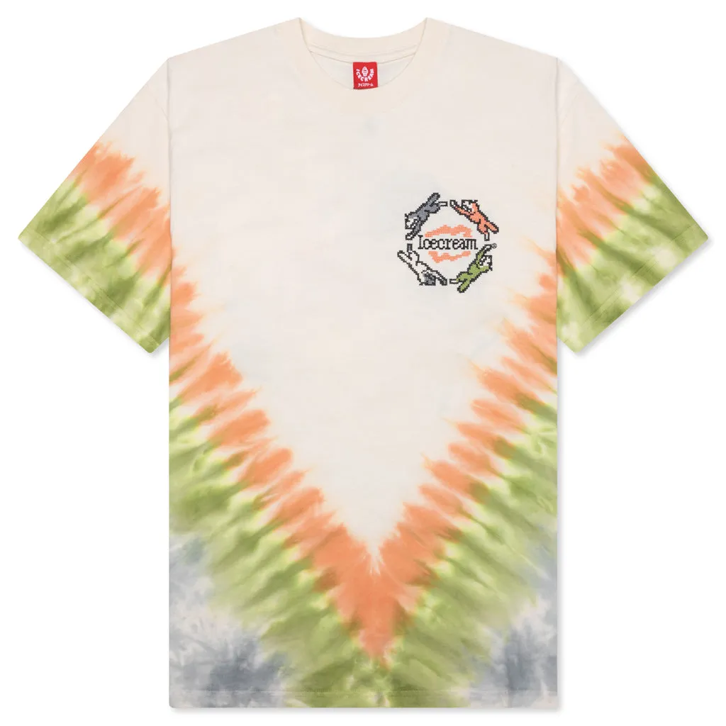 Tie Dye S/S Knit - Antique White