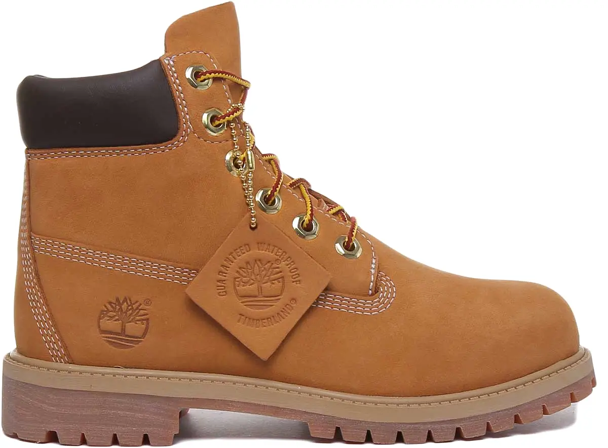 Timberland 6 Inch Ankle Boots In Wheat For Youth