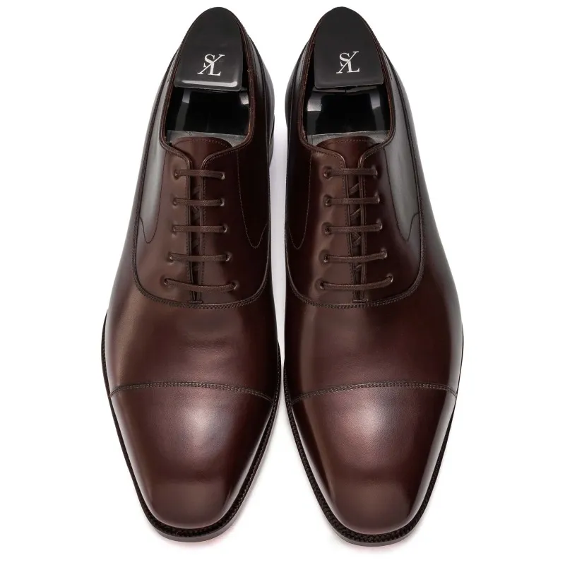 TLB Artista Cap Toe Balmoral Oxford Vegano Dark Brown