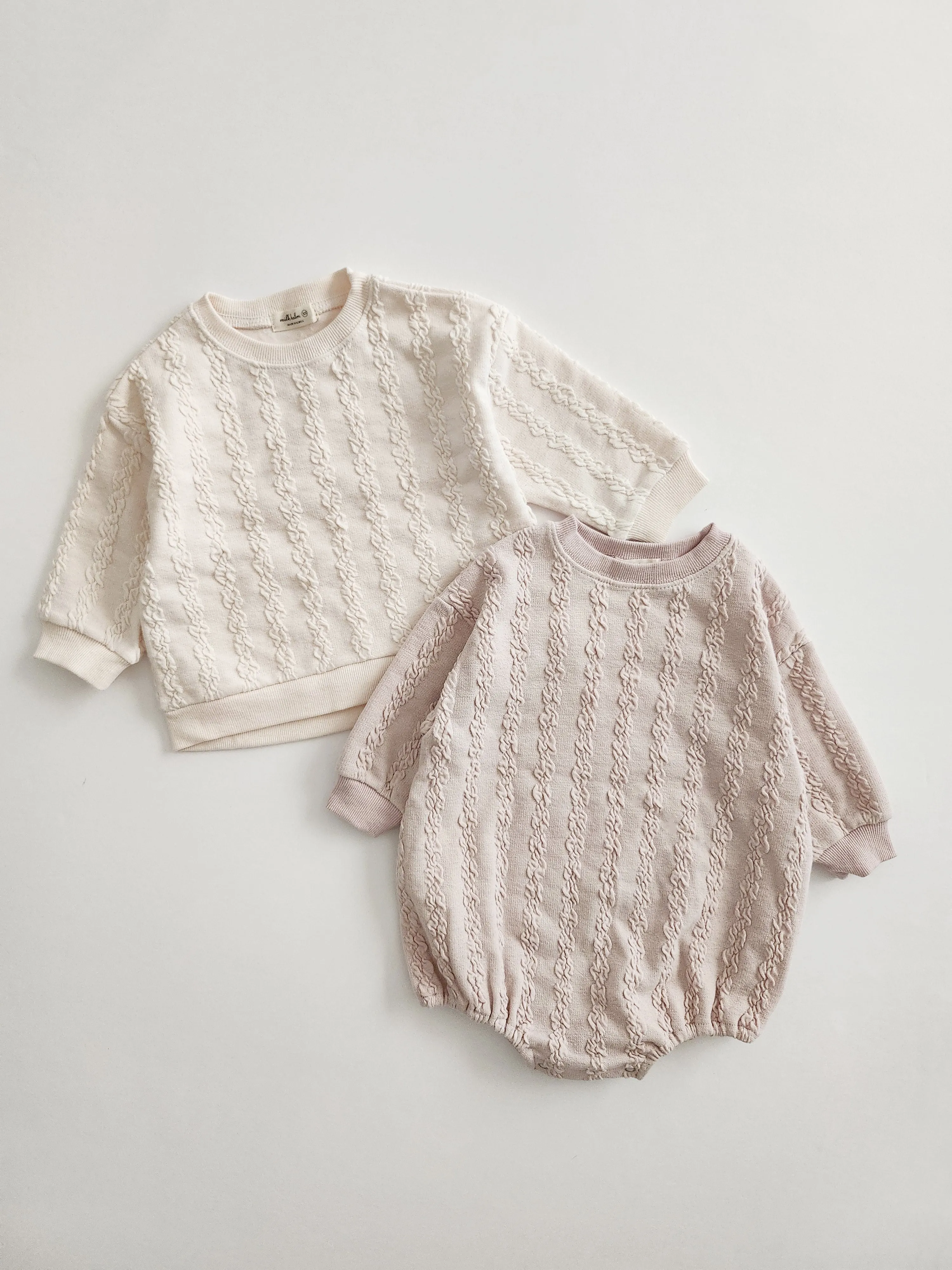 Toddler Milk Textured Knit Sweater (3m-5y)-2 Colors