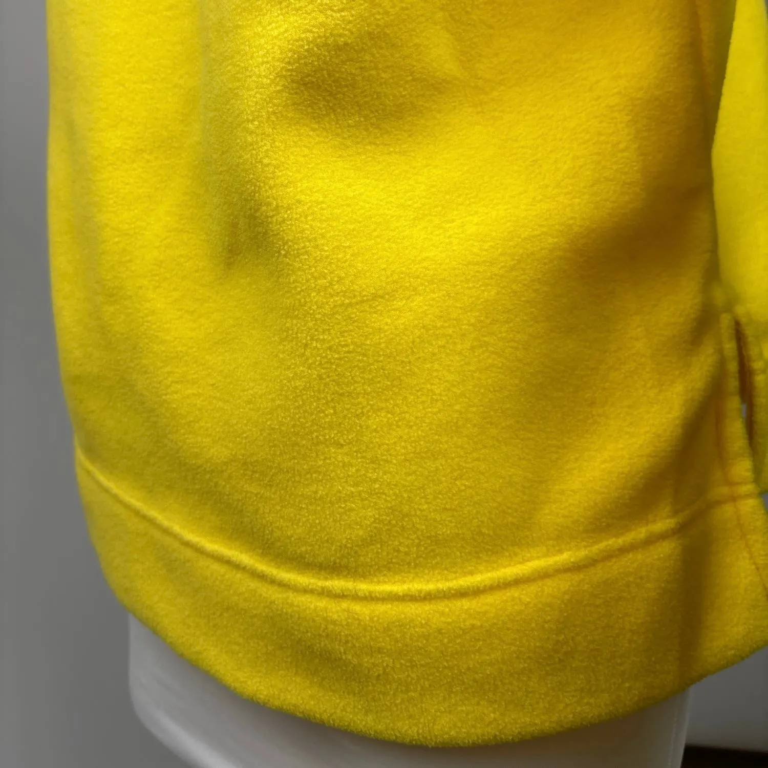 Tommy Hilfiger Womens Yellow Terry Fleece Turtleneck Long Sleeve Sweater Size S