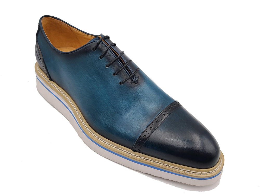 Two Tone Cap toe Calfskin Oxford