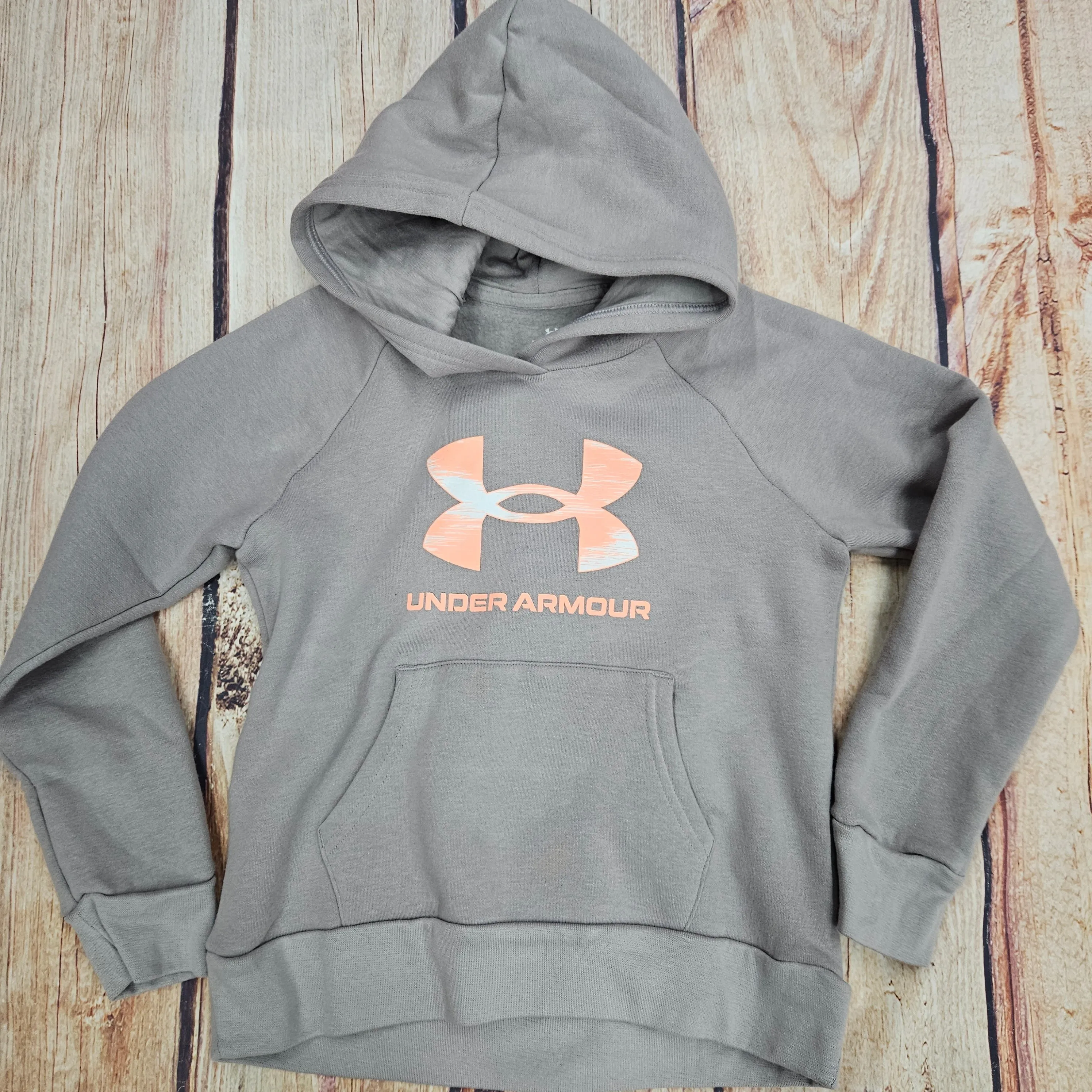 UA RIVAL FLEECE CORAL LOGO HOODIE