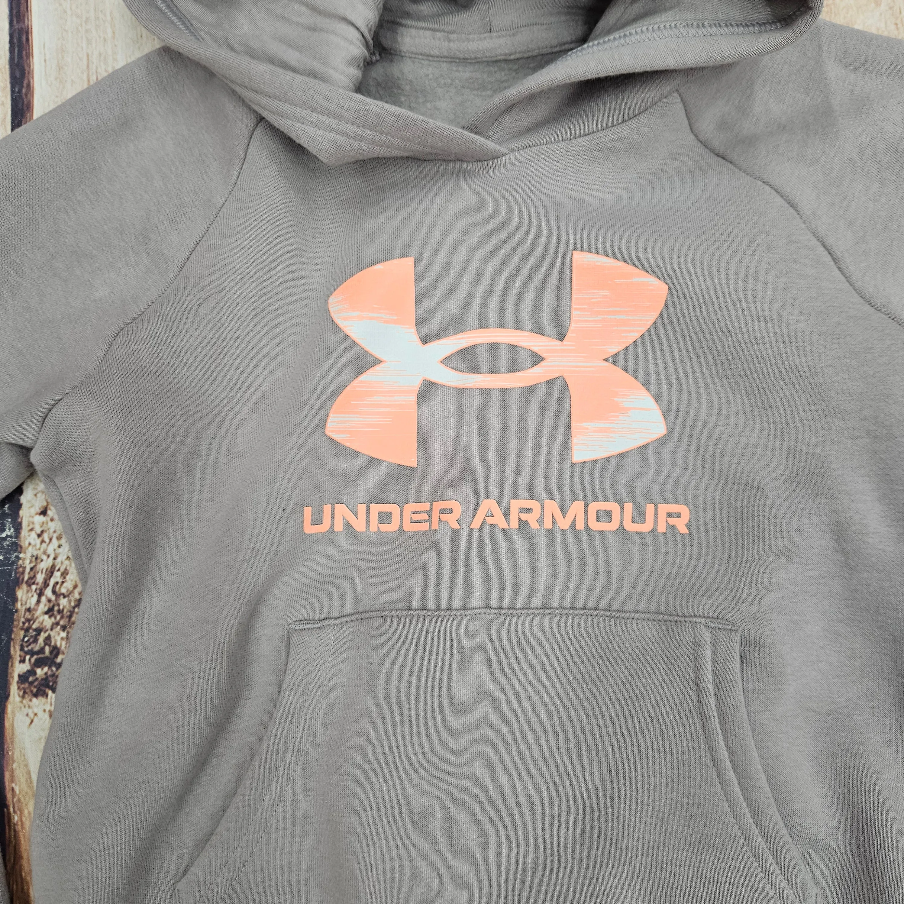 UA RIVAL FLEECE CORAL LOGO HOODIE