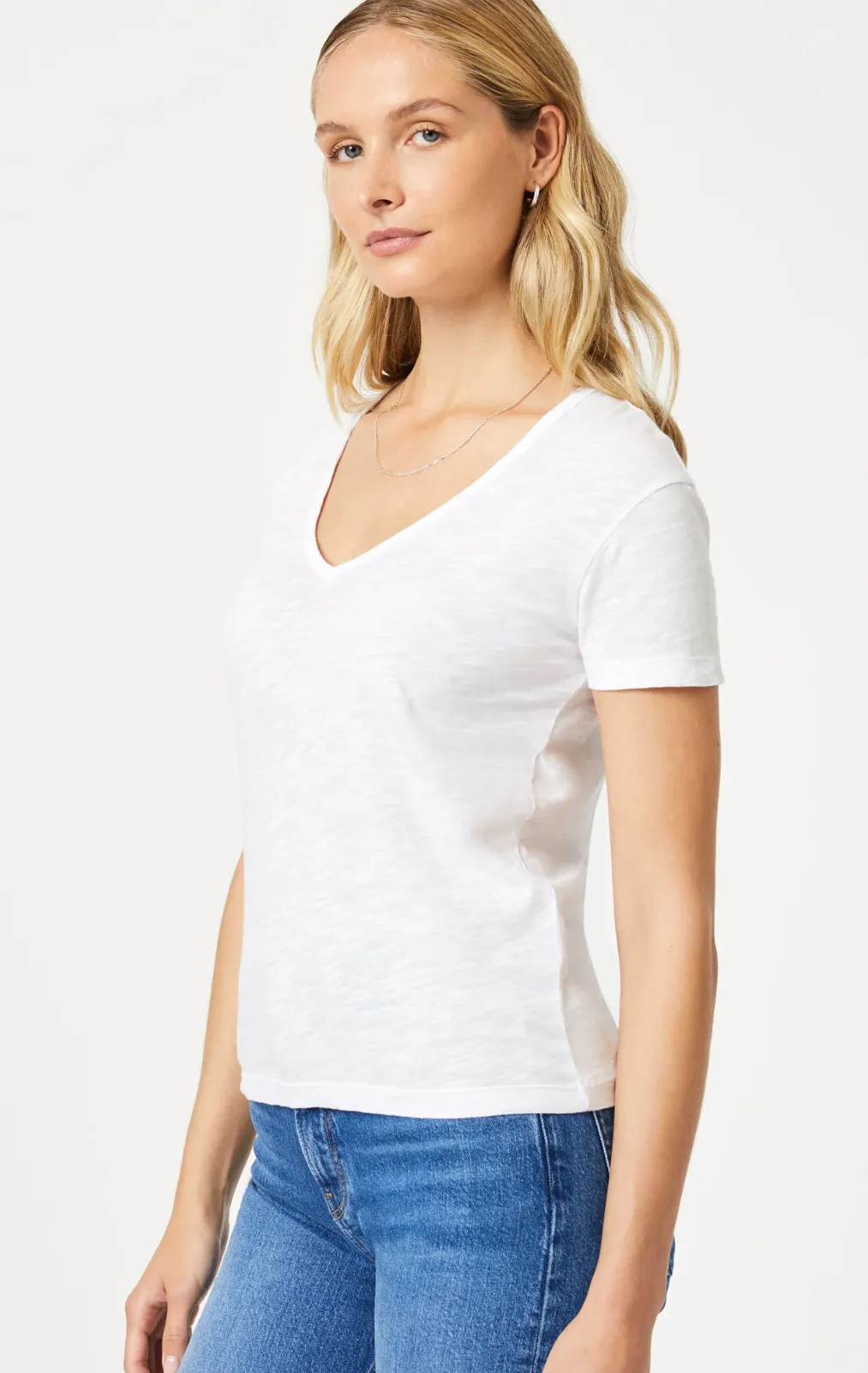 V-NECK JERSEY TEE