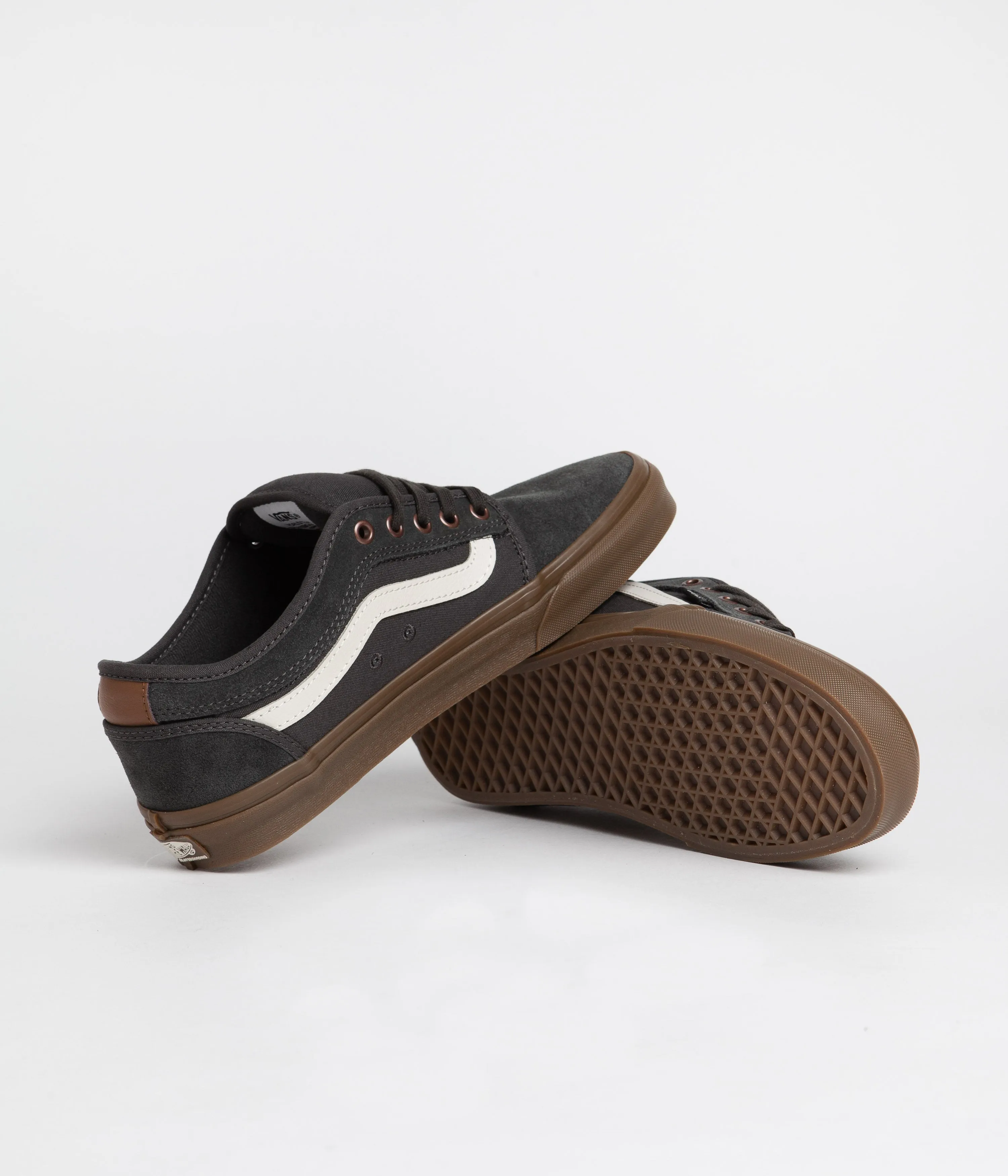 Vans Chukka Low Sidestripe Shoes - Dark Grey / Gum