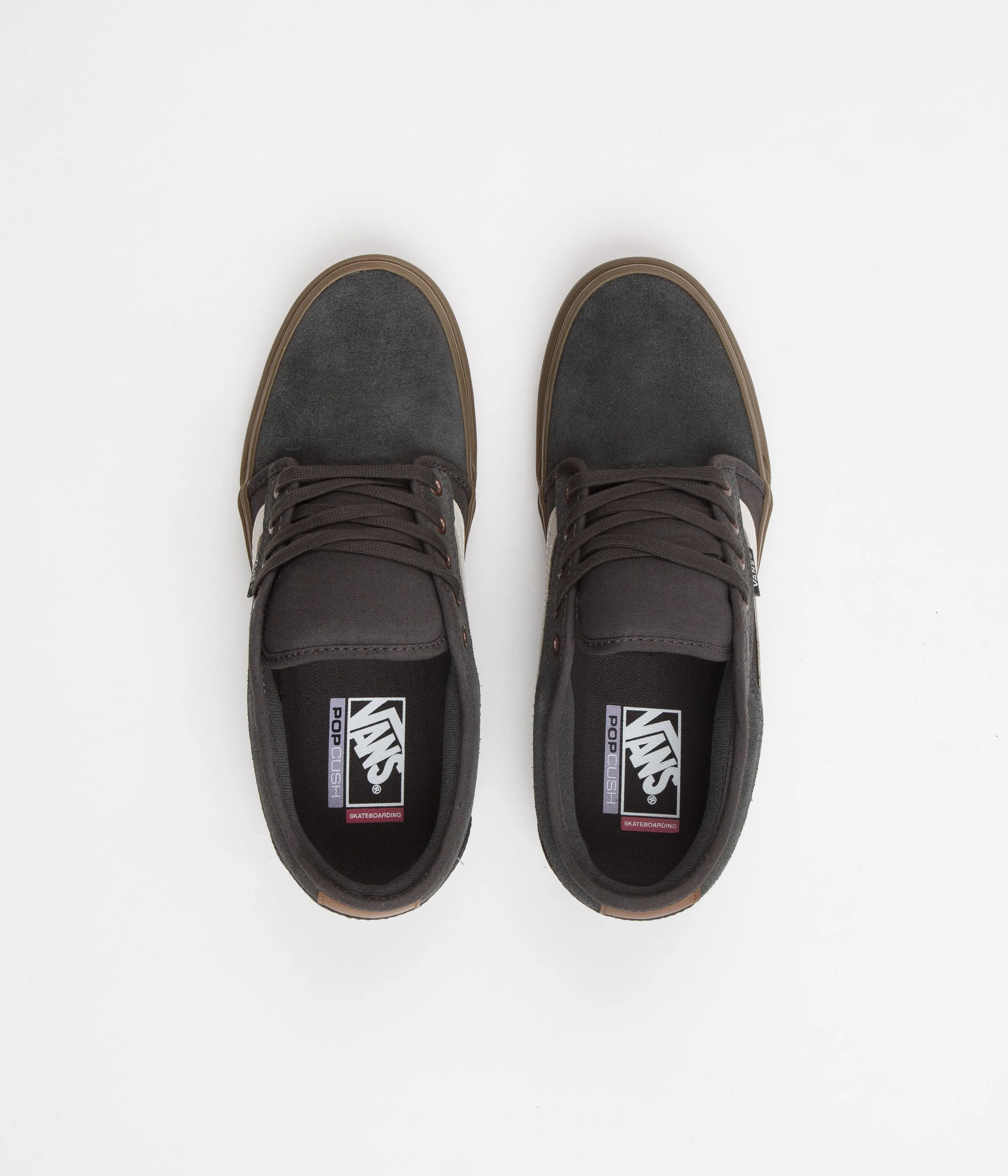 Vans Chukka Low Sidestripe Shoes - Dark Grey / Gum