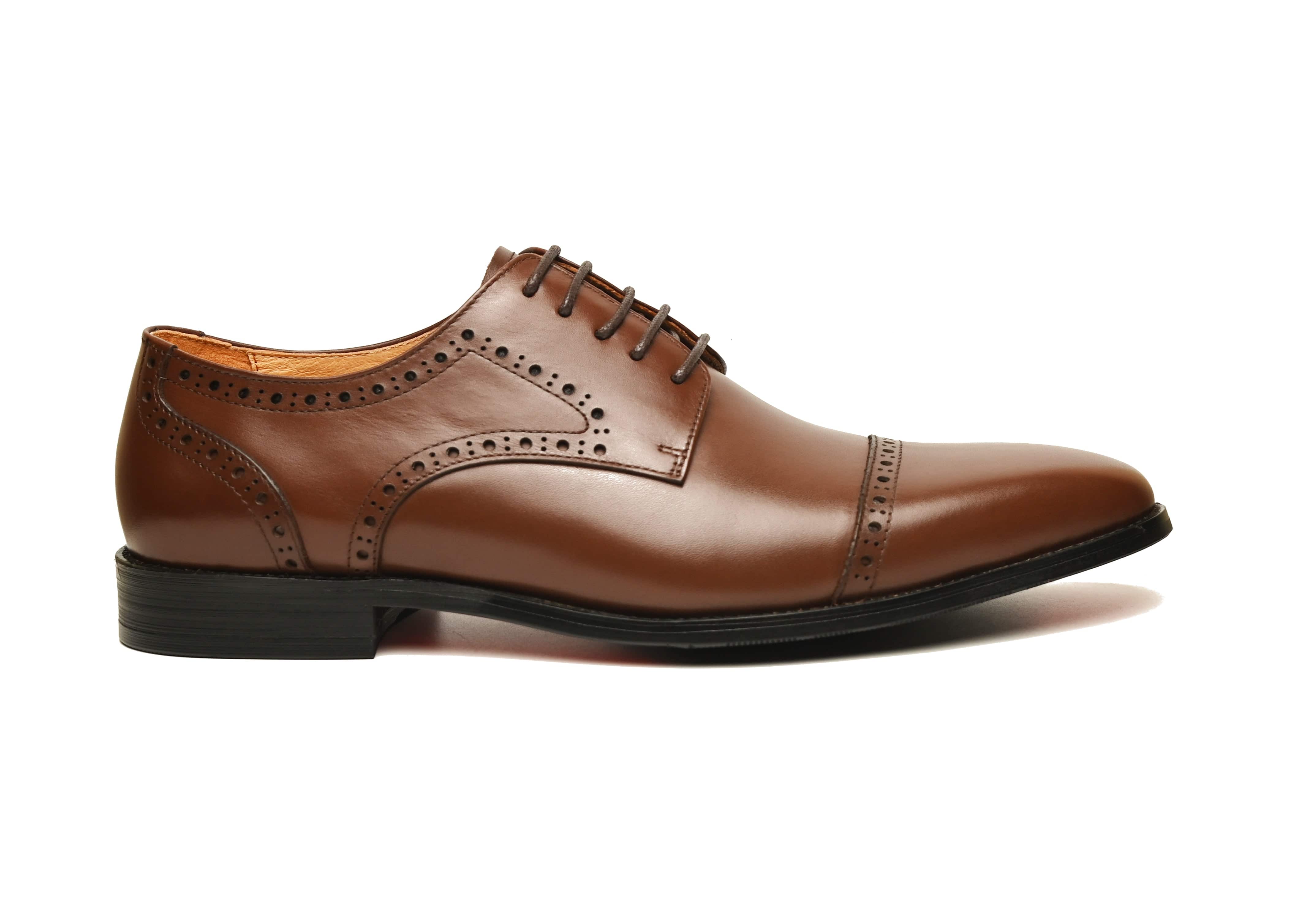 WILLIAM | Cognac Cap Toe Derby