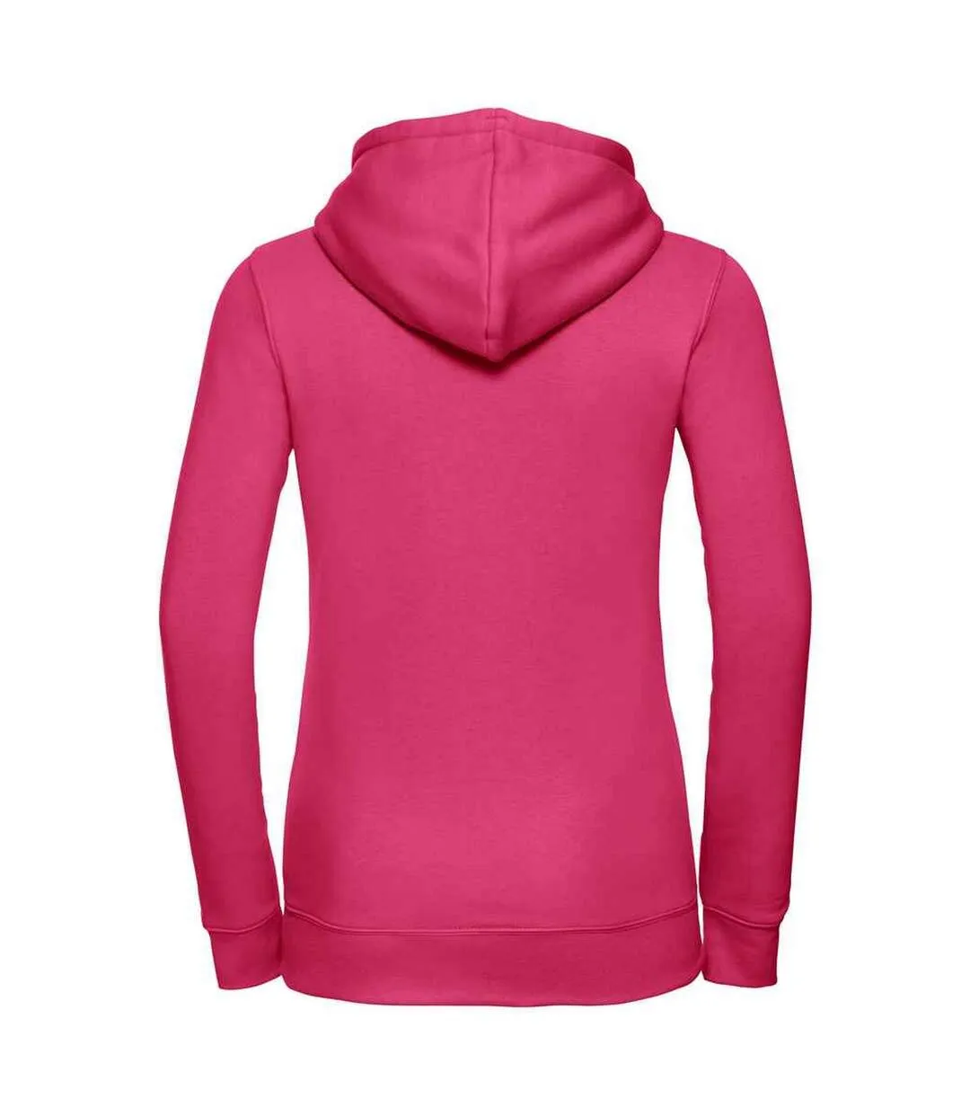 Womens/ladies authentic hoodie fuchsia Russell