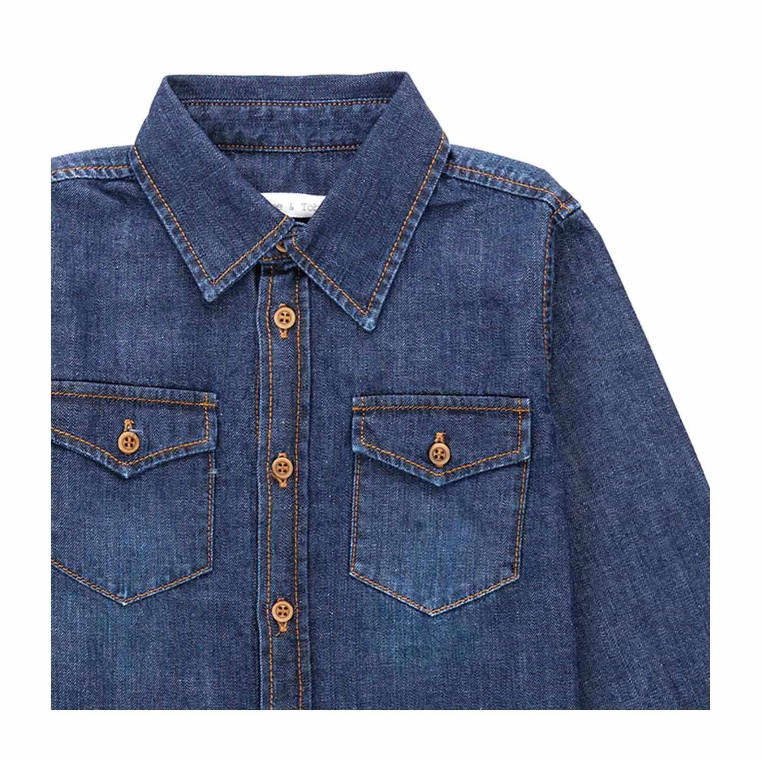 Zhoe & Tobiah Unisex Denim Cotton Shirt